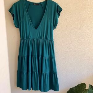 Dark Green Skater Dress